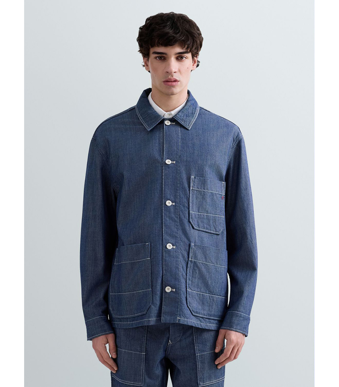 ライトデニムカバーオール（セットアップ）